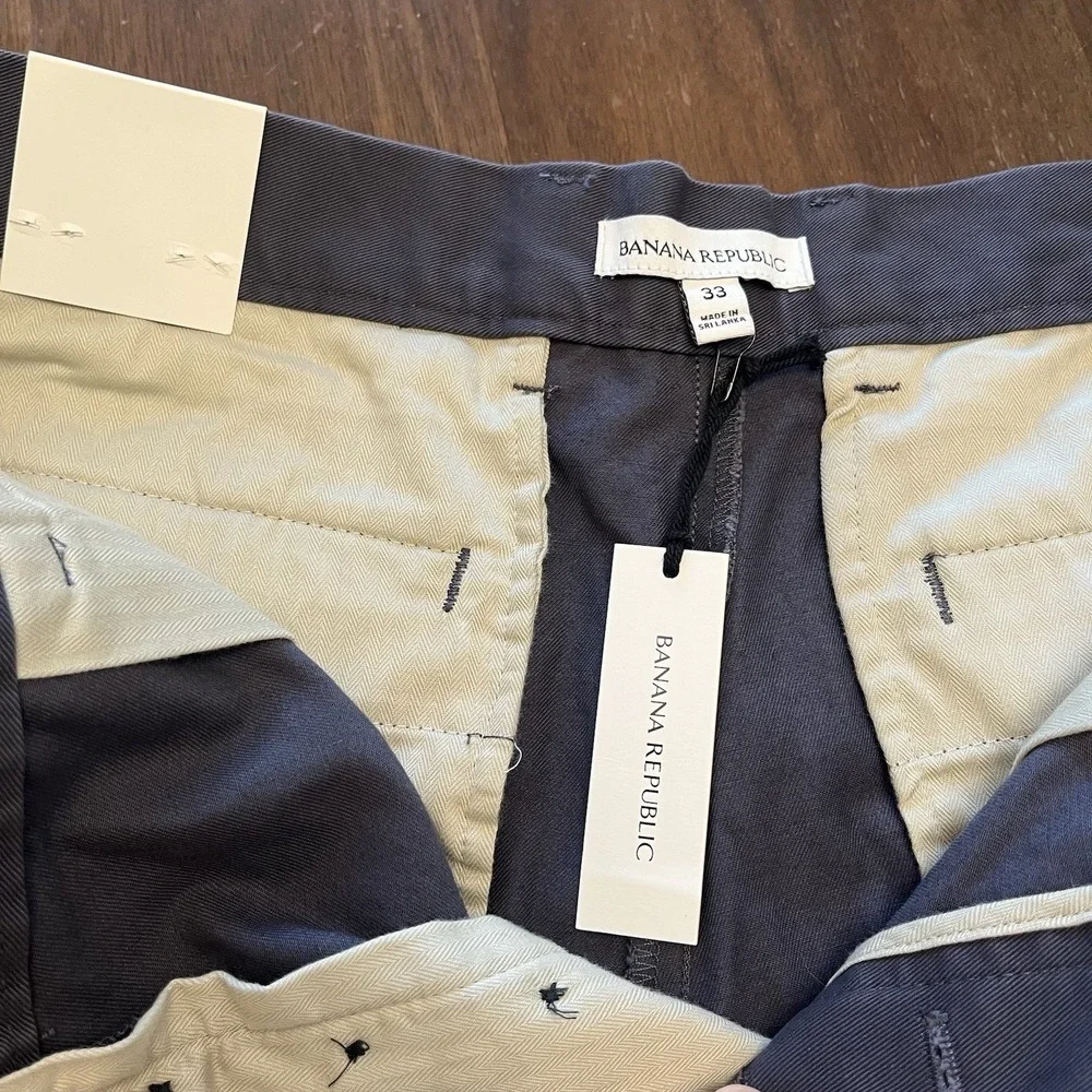 Banana Republic Shorts Mens 33 Gray Aiden Stretch 11